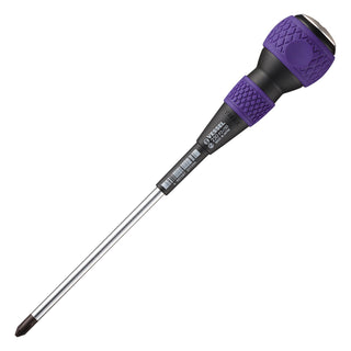 Vessel Tools 230P2150 Ball-Grip Tang-Thru Screwdriver No.230, Phillips #2