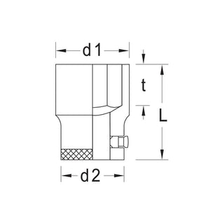 Gedore 6271190 Socket 3/4 Inch Drive,  41 mm