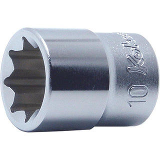 Ko-ken 2415A-5/16 Double Square 1/4"Sq. Dr. Socket 5/16 Inch, L.22 mm