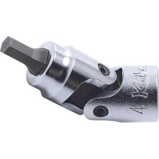 Koken 2430M-6 1/4 Sq. Dr. Universal Bit Socket 6mm Hex Length 40mm