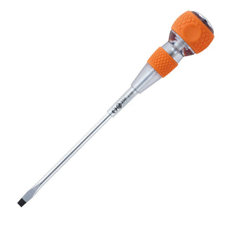 Vessel Tools 250S6150 Tang-Thru Screwdriver w/Ceramic Ball No.250, Slotted 6 x 150