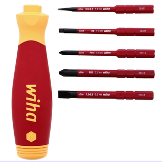 Wiha Tools 28345 6 Piece Insulated SlimLine PocketMax® Multi-Driver