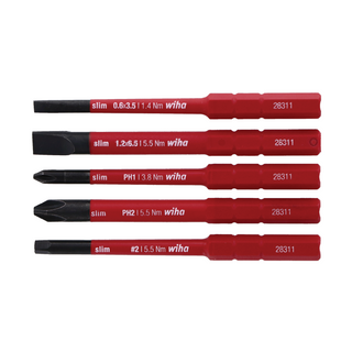 Wiha Tools 28345 6 Piece Insulated SlimLine PocketMax® Multi-Driver