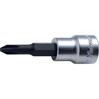 Ko-ken 3000-2 Phillips 3/8"Sq. Drive Bit Socket PH2 L.60 mm