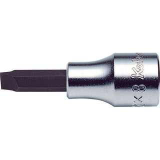 Ko-ken 3005-5 Slotted 3/8"Sq. Drive Bit Socket 1.0x5.5 L.60 mm