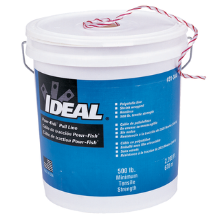 Ideal 31-344 Powr-Fish, Pull Line in a Bucket, 500lb. x 2,200'