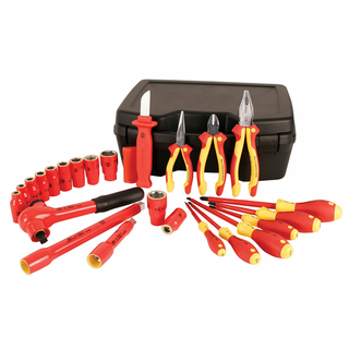 Wiha Tools 31691 Insulated 1/2" Drive Metric Socket Box Set, 24 Piece