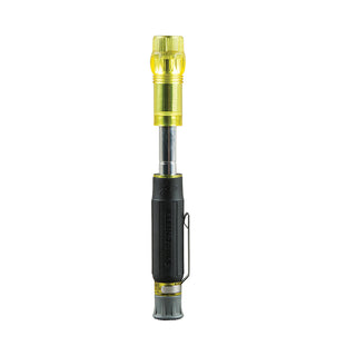 Klein Tools 32613 Screwdriver, Precision HVAC 3-in-1 Pocket Screwdriver with Schrader Bit