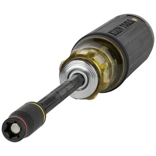 Klein Tools 32304 14-in-1 HVAC Adjustable-Length Impact Screwdriver with Flip Socket