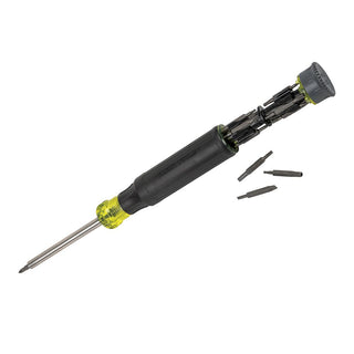 Klein Tools 32327 Precision Screwdriver Set, 27-in-1 Multi-Bit Screwdriver with 26 Tamperproof Bits, Onboard Storage, Rare-Earth Magnet