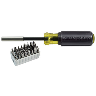 Klein Tools 32510 Magnetic Screwdriver with 32-Piece Tamperproof Bit Set