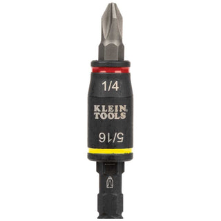 Klein Tools 32767 3-in-1 Impact Flip Socket, 1/4-Inch, 5/16-Inch, 5-Inch Length