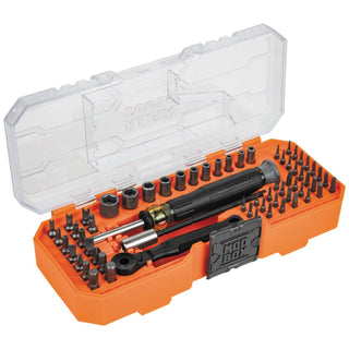 Klein Tools 32787 Precision Ratchet and Driver System Kit, 64 Pc.