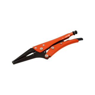 Grip-On 127F06 6 Inch Welding Long Nose Locking Pliers Nickel Plated