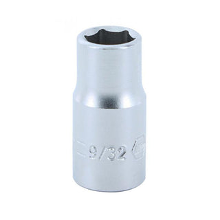 Wiha Tools 33309 1/4" Drive Socket, 6 Point, 9/32"