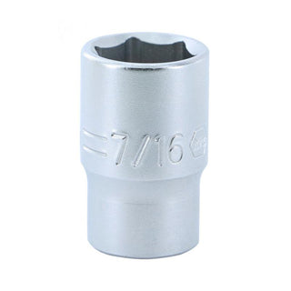 Wiha Tools 33313 1/4" Drive Socket, 6 Point, 7/16"