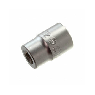 Wiha Tools 33326 6 Point - 1/4 Inch Drive Socket - 12.0mm x 25mm