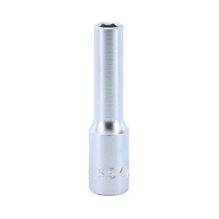 Wiha Tools 33342 1/4" Dr. Deep Socket Inch, 6 Pt, 5.5mm