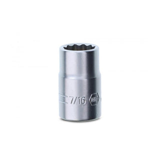 Wiha Tools 33713 3/8" Drive Socket, 12 Point, 7/16"