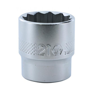 Wiha Tools 33736 3/8" Drive Socket, 12 Point, 21 mm