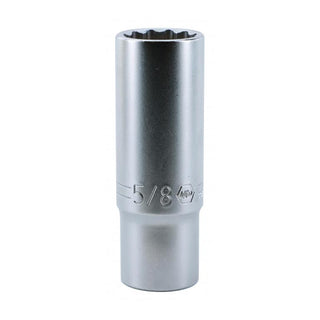 Wiha Tools 33745 3/8 Inch Drive Deep Socket, 12 Point, 5/8 Inch