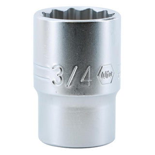 Wiha Tools 33815 12 Point, 1/2 Inch Drive Socket, 3/4 Inch