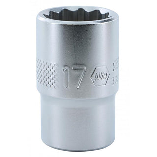 Wiha Tools 33833 1/2 Inch Drive Socket, 12 Point, 17 mm