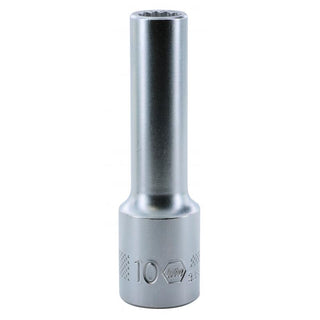 Wiha Tools 33866 1/2 Inch Drive Deep Socket, 12 Point, 10 mm