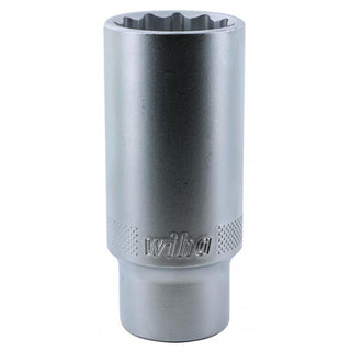 Wiha Tools 33881 1/2 Inch Drive Deep Socket, 12 Point, 25 mm