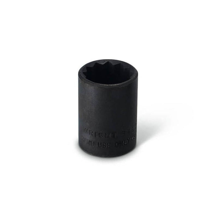 Wright Tool 34128 1/2-Inch Drive 7/8-Inch 12 Point Black Industrial Socket