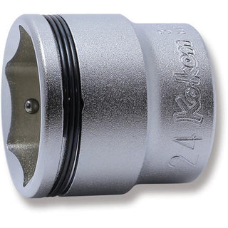 Ko-Ken 3450M-24 3/8 Sq. Dr. Socket 24mm Nut Grip Length 31mm