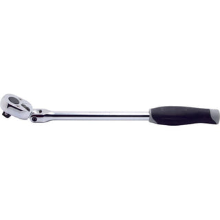 Koken 3774JBL 3/8 Inch Sq. Dr. Ratchet Handle 24 Teeth Locking Flexible Head Length 285 mm Push Button Plastic Handle