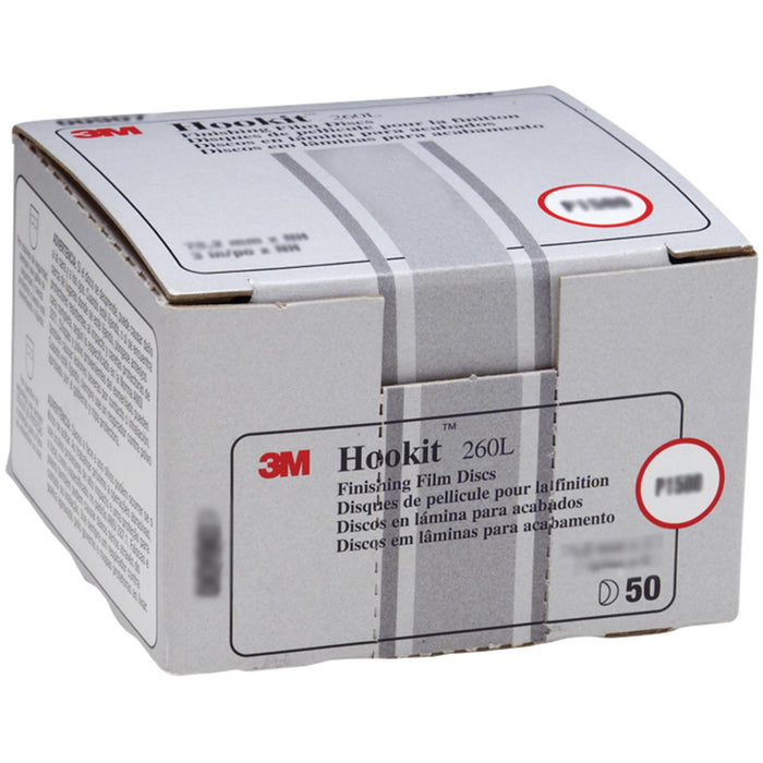 3M Hookit Finishing Film Abrasive Disc 260L, 00951, 5 in, P1500