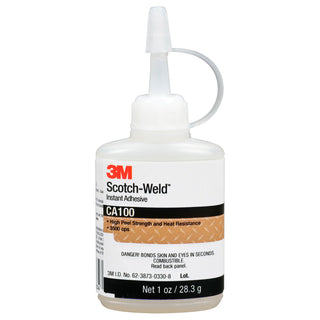 3M Scotch-Weld Instant Adhesive CA100, Clear, 1 fl oz