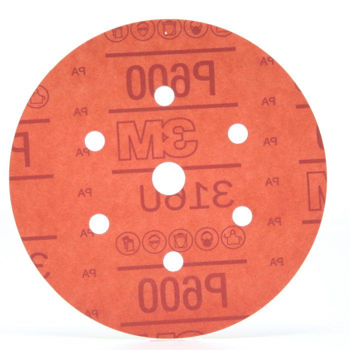 3M Hookit Red Abrasive Disc Dust Free, 01137, 6 in, P600, 50 discs per
carton