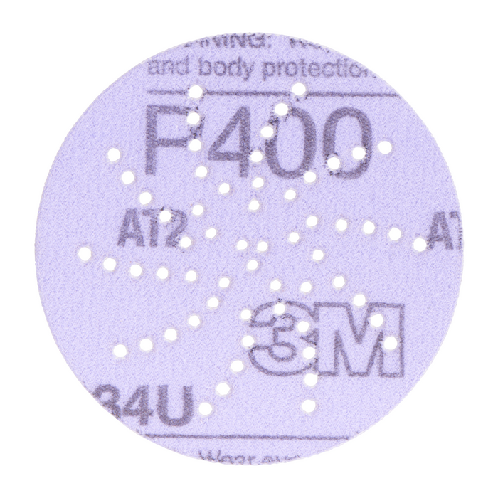 3M Hookit Purple Clean Sanding Disc 343U, 30261, 3 in, P600, 50 discs
per carton