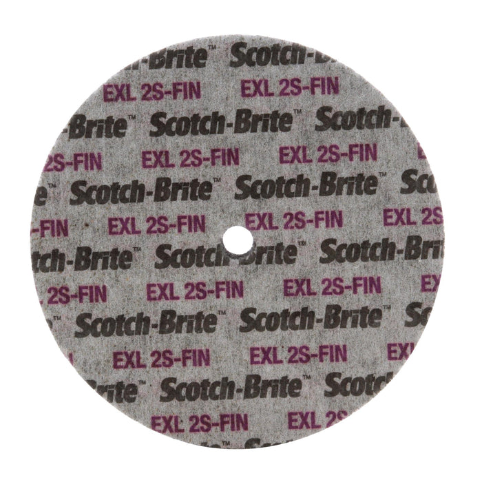 Scotch-Brite EXL Unitized Wheel, XL-UW, 2S Fine, 6 in x 1 in x 1/2 in