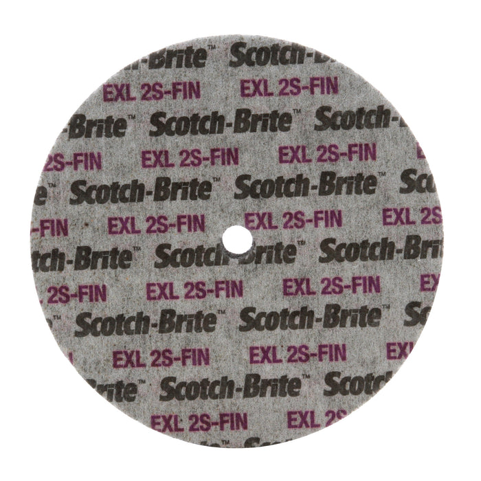 Scotch-Brite EXL Unitized Wheel, XL-UW, 2S Fine, 6 in x 1/2 in x 1 in