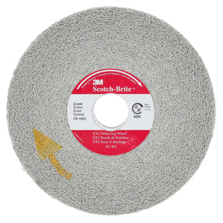 Scotch-Brite EX2 Deburring Wheel, X2-WL, 8S Fine, 12 in x 1/2 in x 5
in