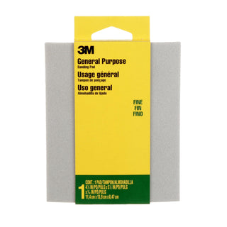 3M General Purpose Sanding Pad 917DC-NA, 4 1/2 in x 5 1/2 in x 3/16 in, Fine