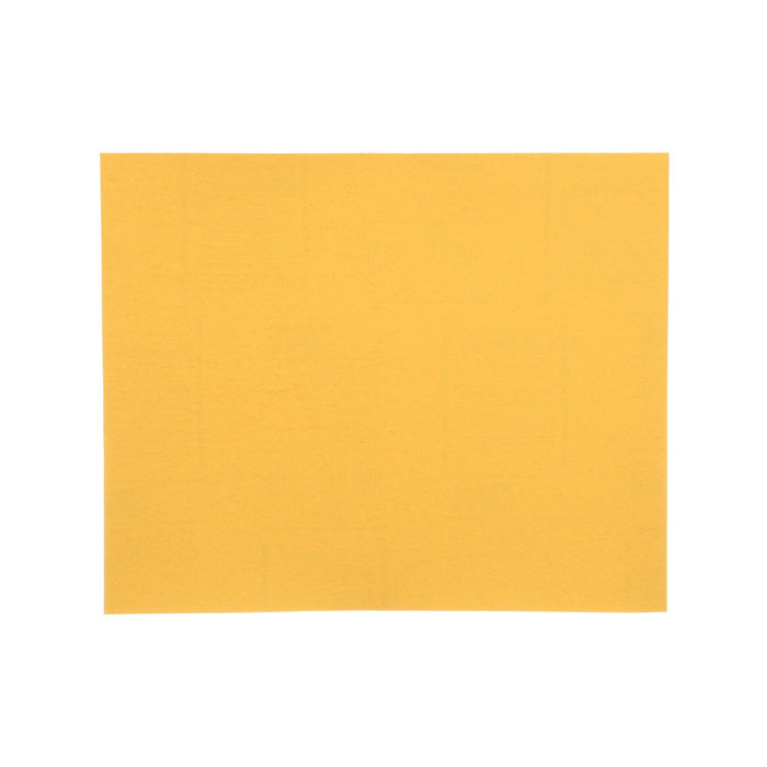 3M Gold Abrasive Sheet, 02547, P120 grade, 9 in x 11 in, 50 sheets per
pack