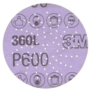 3M Xtract Film Disc 360L, P600 3MIL, 3 in, Die 300LG, 100/Pac