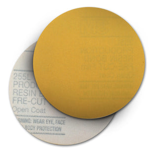 3M Hookit Gold Film Disc 255L, P100, 6 in x NH, 100/Carton