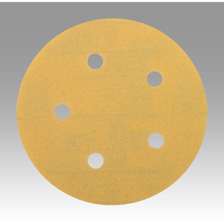 3M Hookit Gold Film Disc 255L, 01059, 5 in x NH, 5 Hole, P320, D/F,
Die 500FH