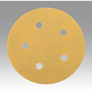 3M Hookit Gold Film Disc 255L, 01067, 5 in x NH, D/F 5 HL P80, Die
500FH