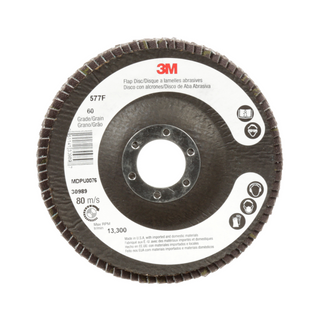 3M Flap Disc 577F, 36, T27, 7 in x 7/8 in, Giant