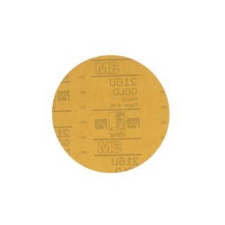 3M Hookit Gold Disc 216U 00975, 6 in, P320, 100 Discs/Carton