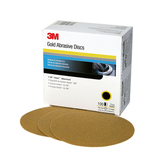 3M Hookit Gold Disc 216U 00972, 6 in, P500, 100 Discs/Carton