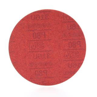 3M Red Abrasive Stikit Disc, 01100, 8 in, P80, 25 discs per carton