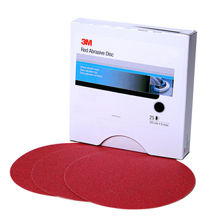 3M Hookit Red Abrasive Disc 316U, 01187, 6 in, P800, 50 discs per
carton